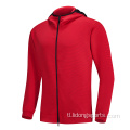 Lalaki kababaihan polyester hooded sport running jacket